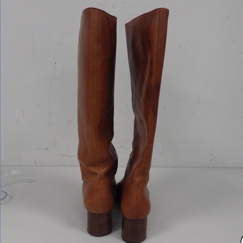 Loeffler tall brown boots size 9